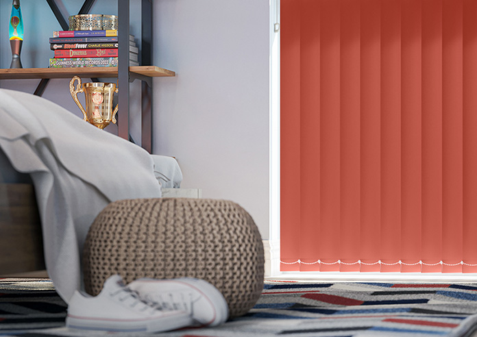 Trinity (Blackout), Poppy Red - Vertical Blind - Image 5